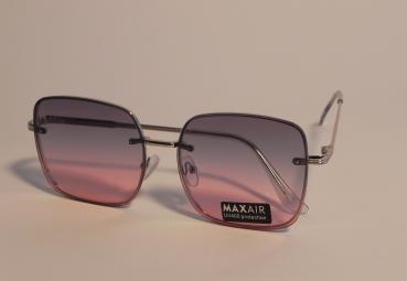 Sonnenbrille silber mit rosa Gläsern